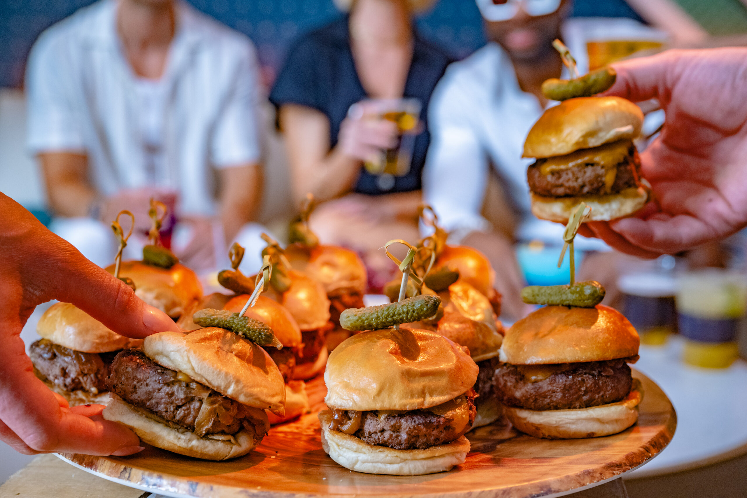 Restaurant lifestyle photography, guests dining in Las Vegas