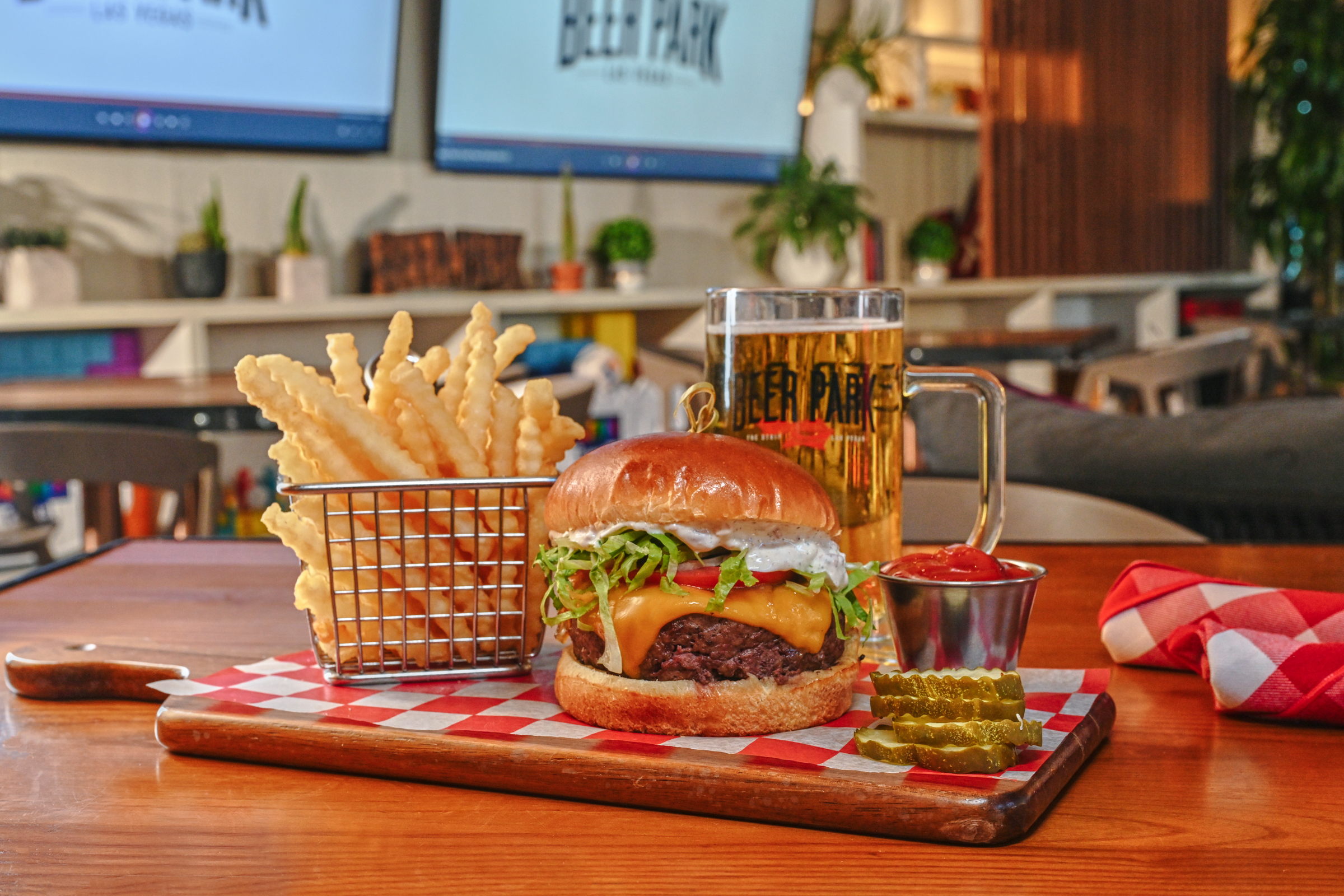 Gourmet burger photography for Las Vegas restaurants