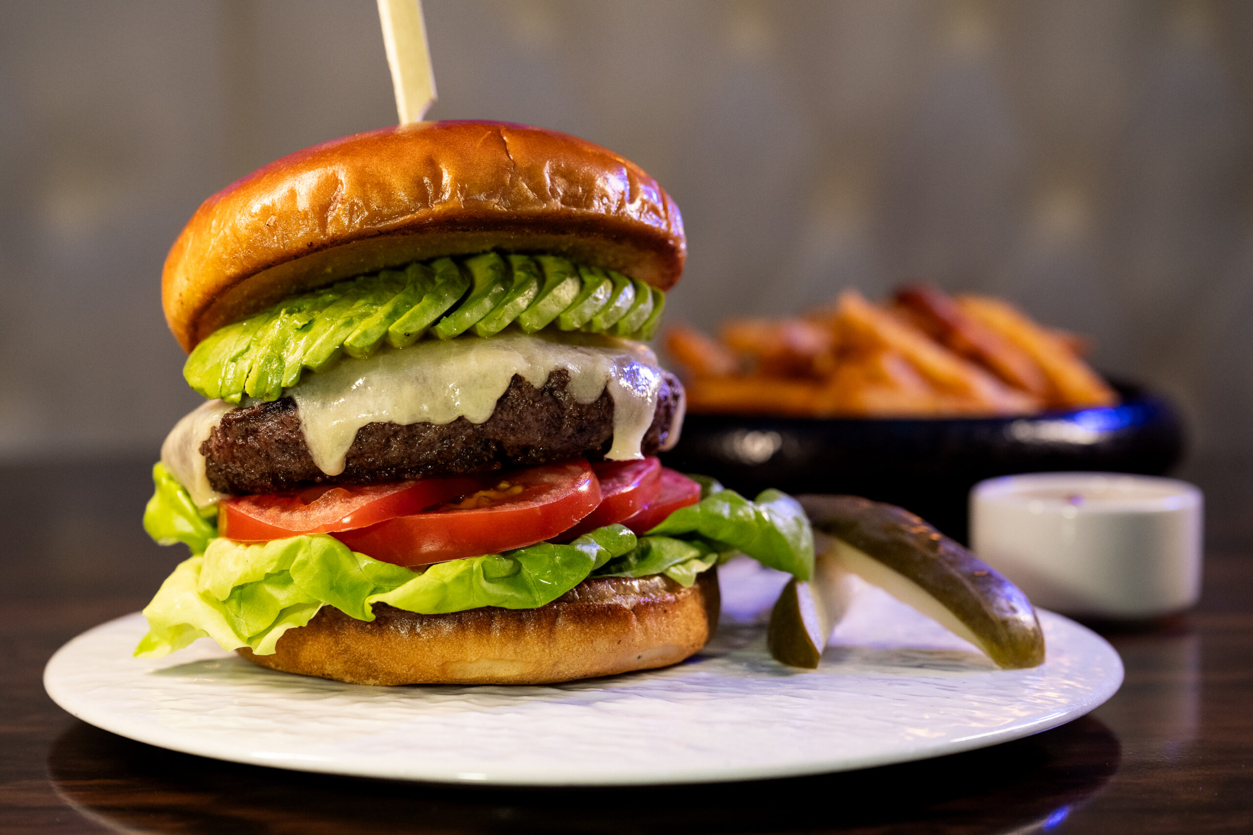 Gourmet burger photography for Las Vegas restaurants